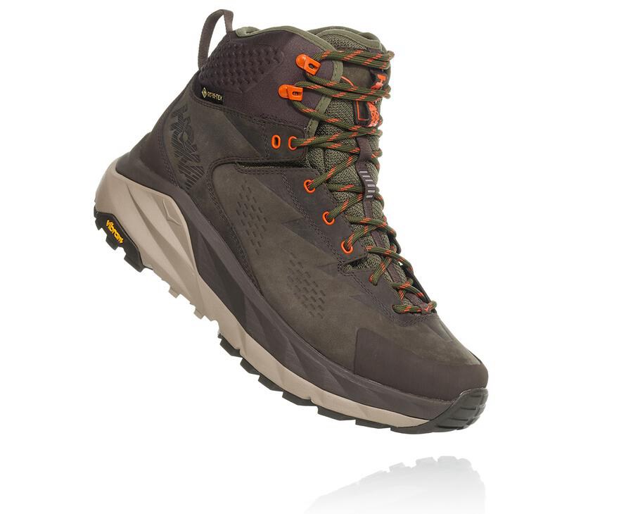 Hoka Mens Hiking Boots NZ - Hoka One One Kaha Gore-Tex Brown (HJN763810)